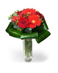 букет гербер и роз