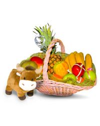 фруктовая корзина с игрушкой